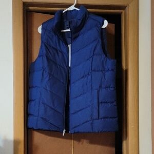 Lands' End Blue Puffer Vest 14/16